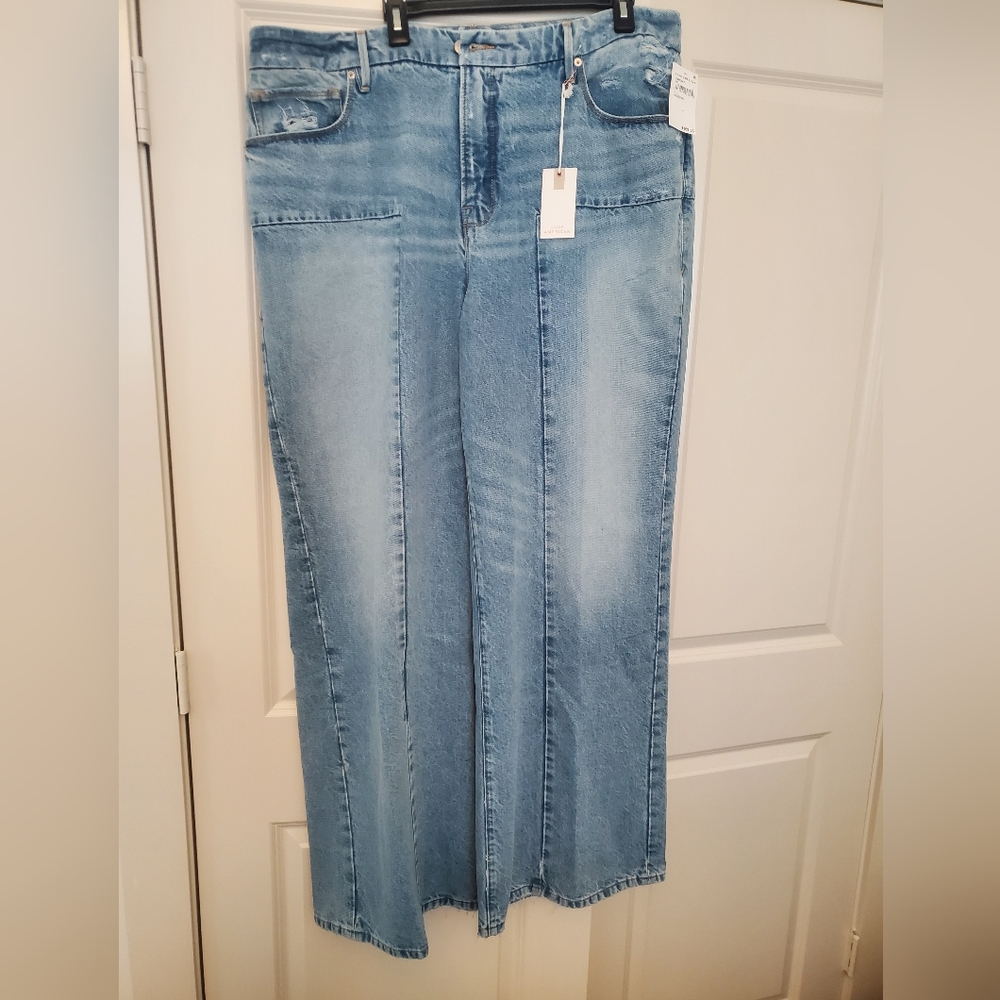 NWT Good Waist Palazzo Jeans size 16